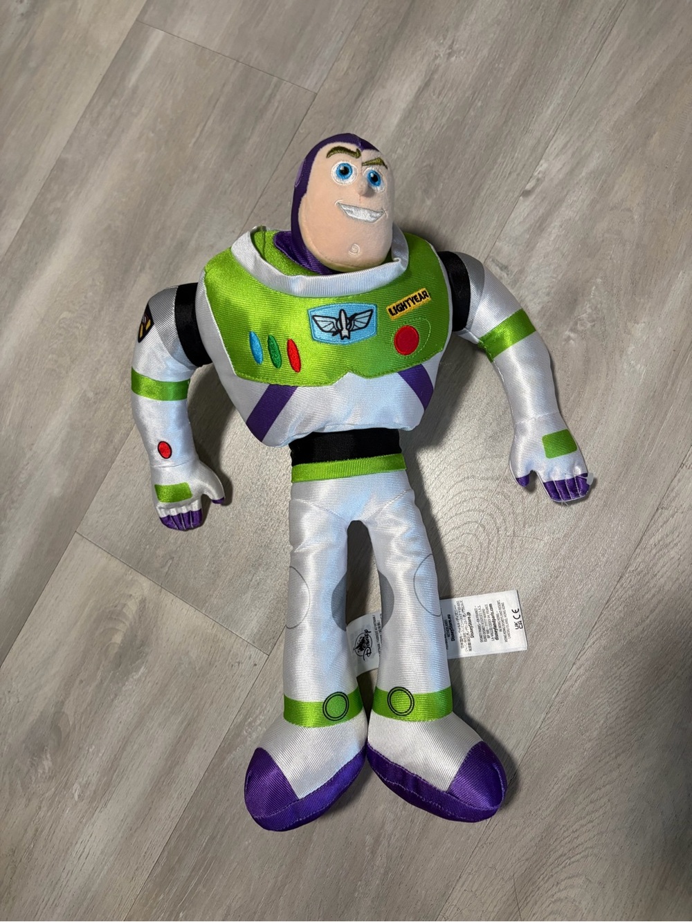 Disney Buzz Lightyear Plush - White, Green & Purple